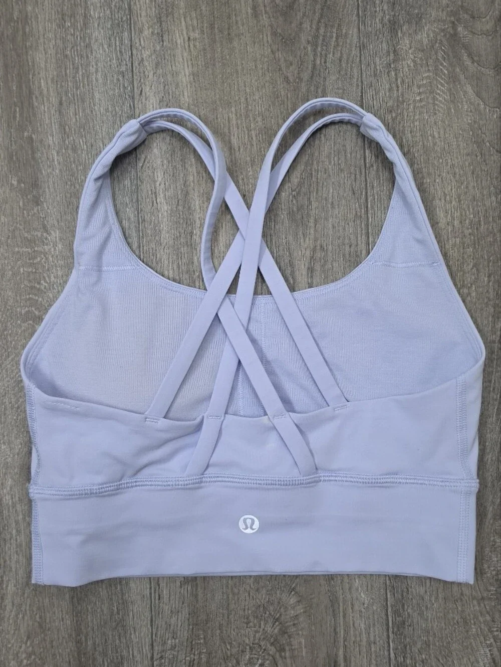 Lululemon Athletica Light Blue Energy Strappy Sports Bra-Size 4